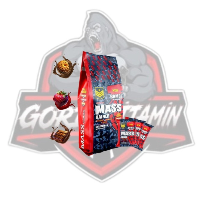 BOMB SERİES MASS GAİNER ŞASE 3 MİX FLAVOUR 51 ŞASE