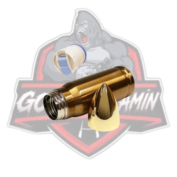 ÇELİK PASLANMAZ TERMOS 500ML ( FİŞEK ŞEKİLİİ )