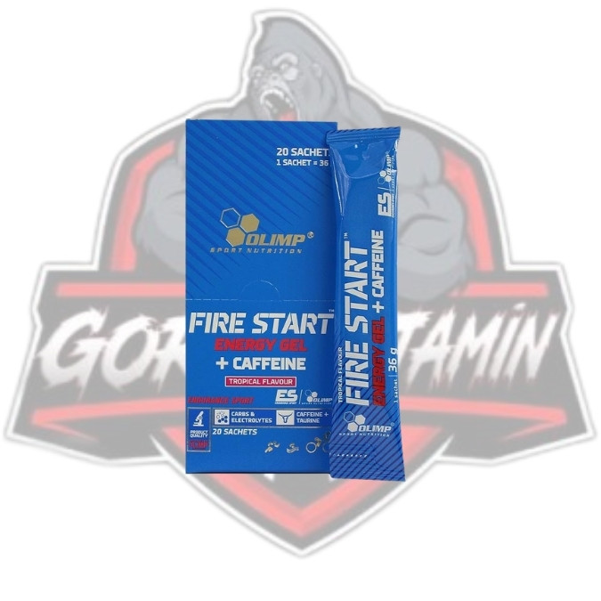 OLİMP FİRE START ENERGY GEL + CAFFEİNE ( 36 GR ) - 20 ADET