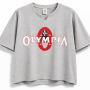Olympia Oversize T-Shirt (GRİ)
